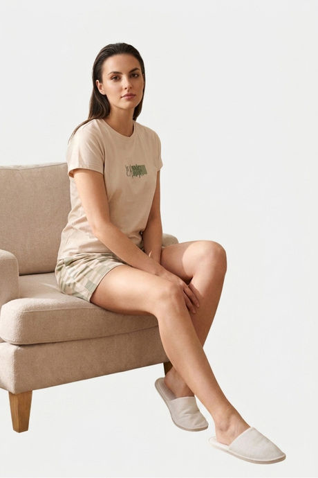 Buy Sweet Dreams Graphic Printed Short Set - Cloud Cream
